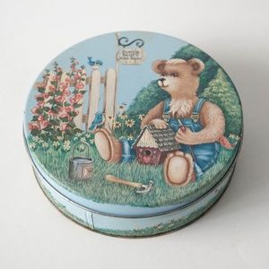 Vintage Bumble Bears Round 6.5" Tin